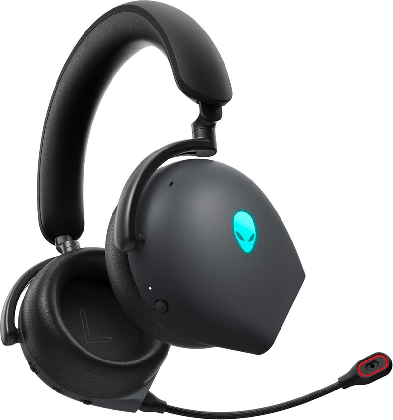 Alienware Tri-Mode Wireless Gaming Headset | AW920H (Dark Side of The Moon), Black, 17.4 cm