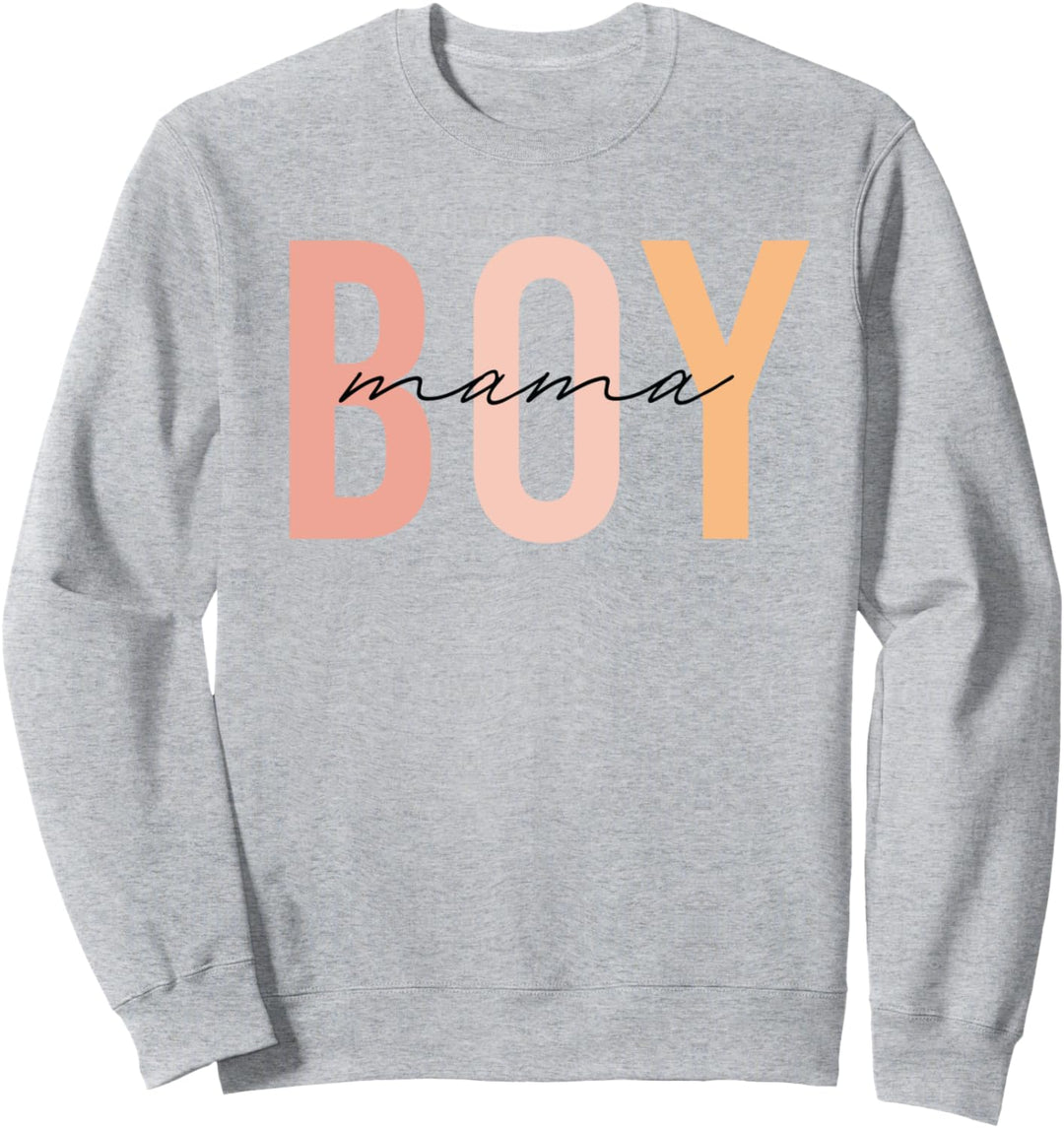 Cute Trendy Boy Mama Sweatshirt