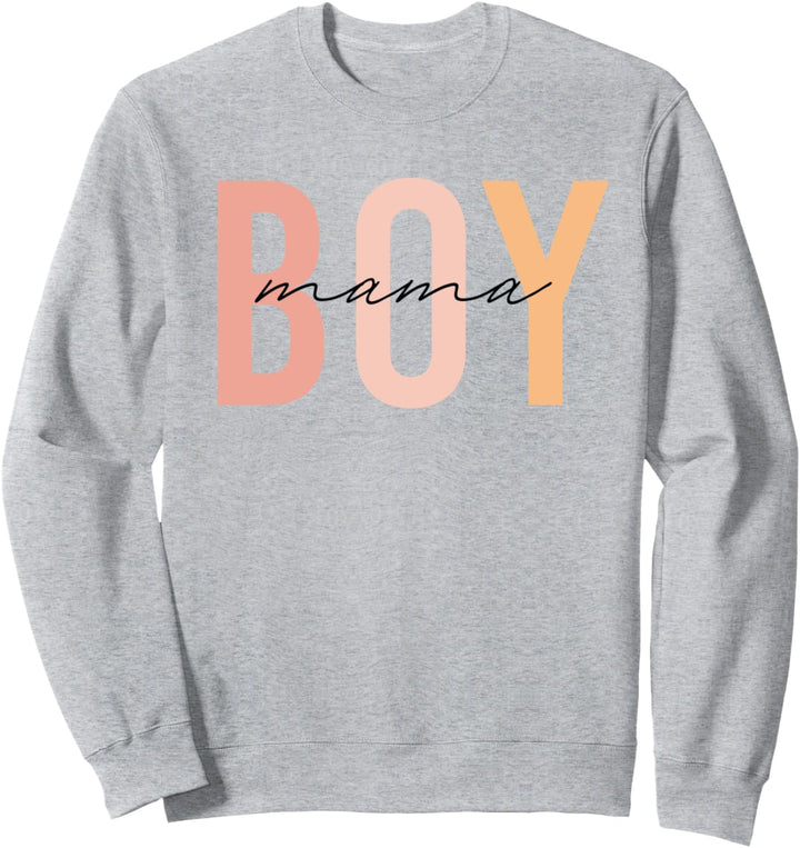 Cute Trendy Boy Mama Sweatshirt