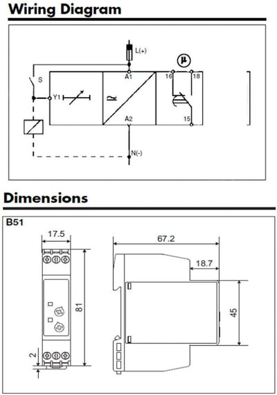 Mehrfachspannungs-Zeitrelais-Ausschalter mit 7 Funktionswahlmöglichkeiten DC 24V & AC 24-240V,Relais