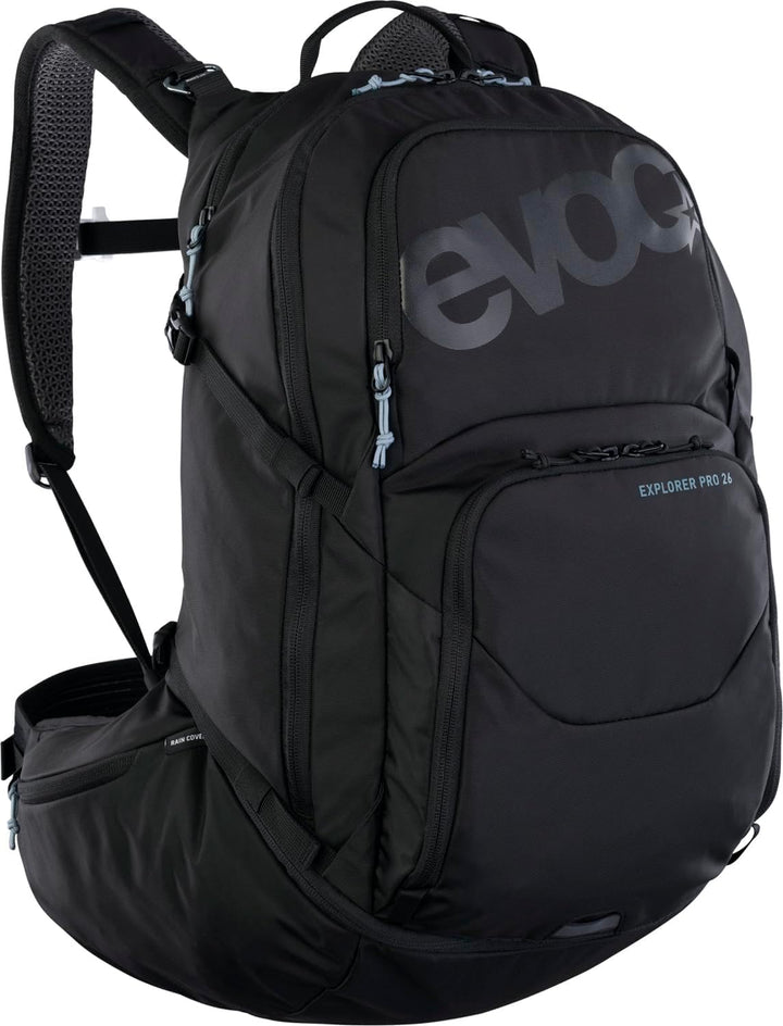 EVOC EXPLORER PRO, Rucksack (optimale Passform, AIR FLOW CONTACT SYSTEM, AIRO FLEX Hüftgurt, inklusi