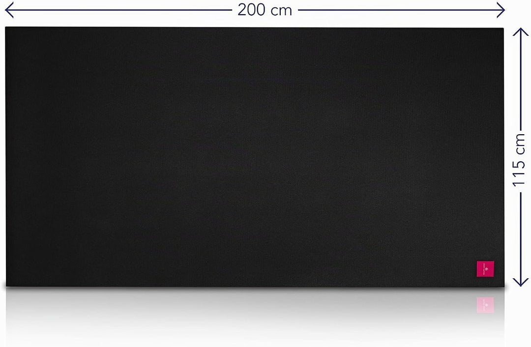 Cardio Mat Fitnessmatte, 2,00 x 1,15 m | inkl. Aufbewahrungstasche, abriebfest, desinfizierbar, mit