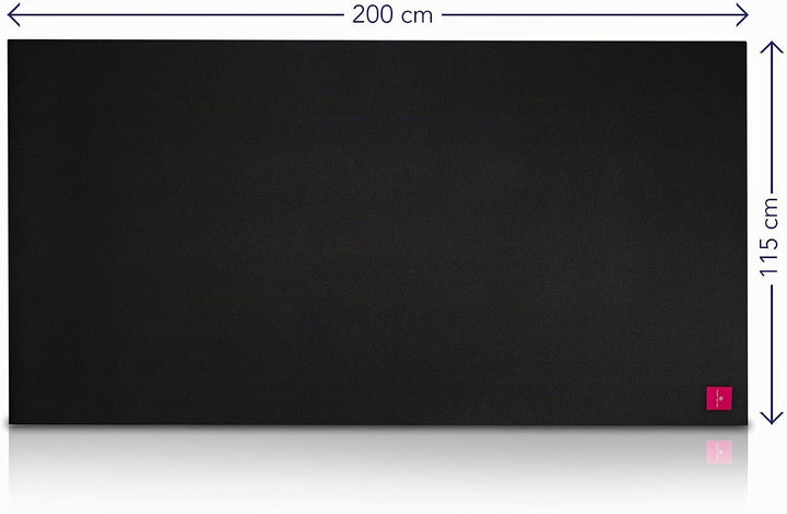 Cardio Mat Fitnessmatte, 2,00 x 1,15 m | inkl. Aufbewahrungstasche, abriebfest, desinfizierbar, mit