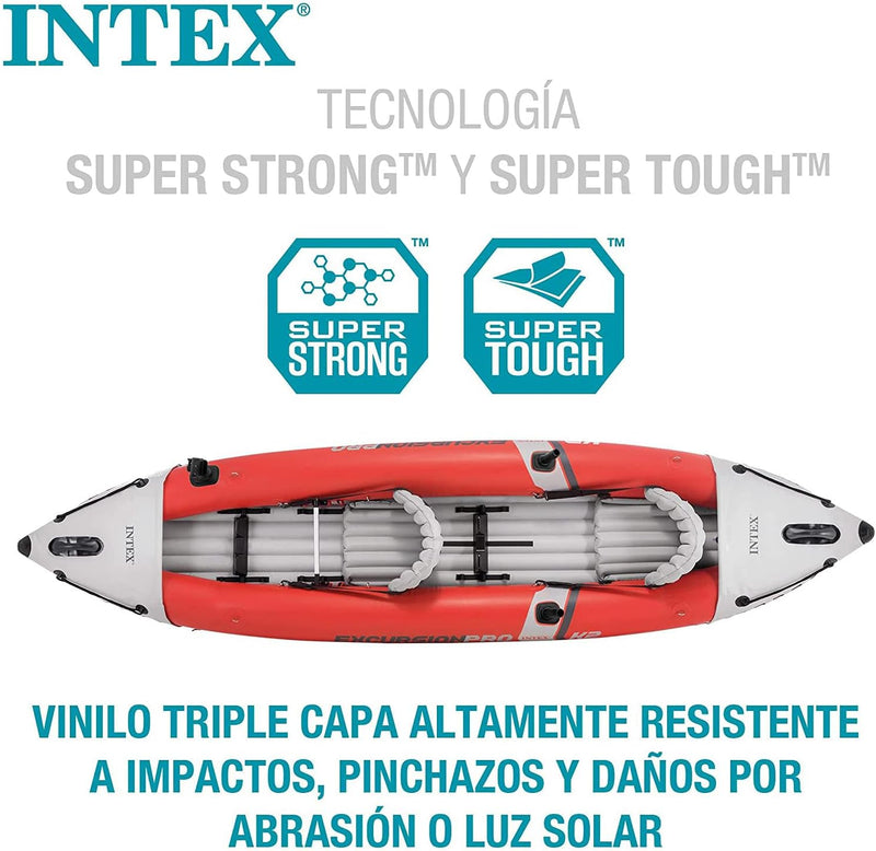 Intex - Aufblasbarer Kajak K2 Excursion Pro Kajak, K2 Excursion Pro Kajak