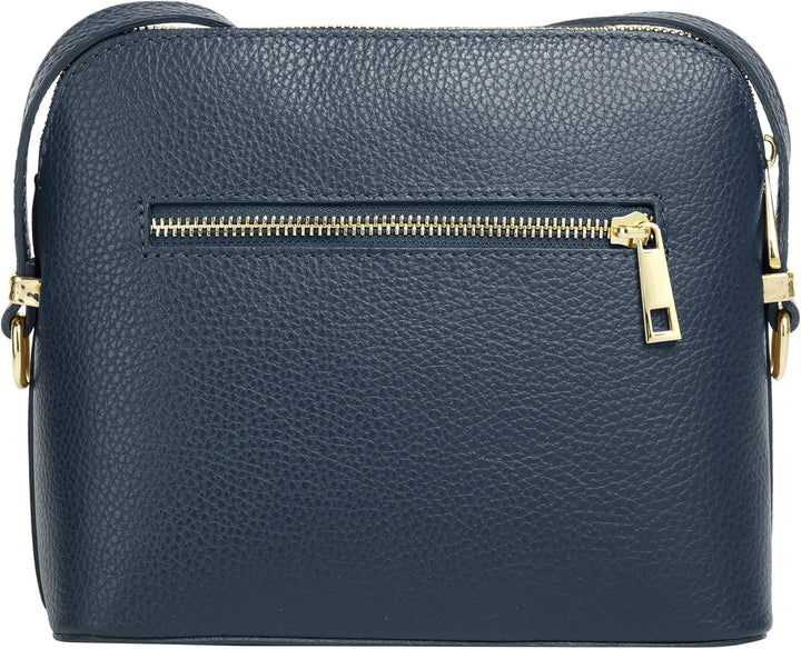 Cluty Umhängetasche Echt Leder Damen | Made in Italy, Smartphonefach, Handtasche aus Leder, Crossbod