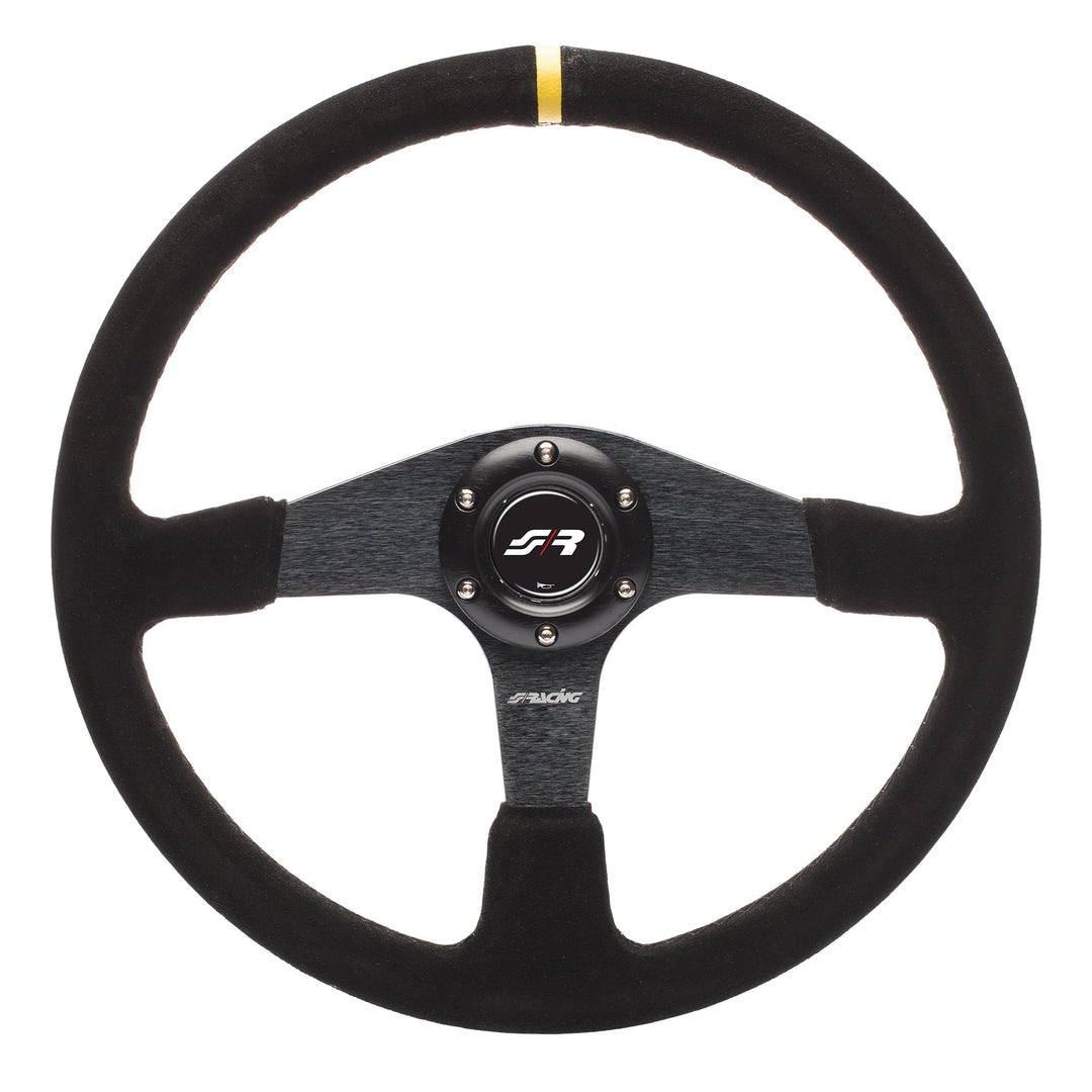 Simoni Racing DEF Verteidiger Universal Lenkrad, Schwarz Shammy