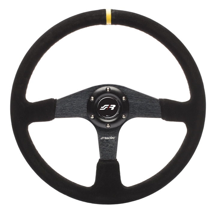 Simoni Racing DEF Verteidiger Universal Lenkrad, Schwarz Shammy
