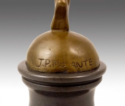 Kunst & Ambiente - Bronzefigur - Tänzerin mit Ring - J. P. Morante - signiert - Bronze -Braun