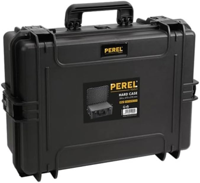 Perel Outdoor Koffer (B x H x T) 594 x 270 x 473mm Schwarz HC540SH245, mittel, Schwarz