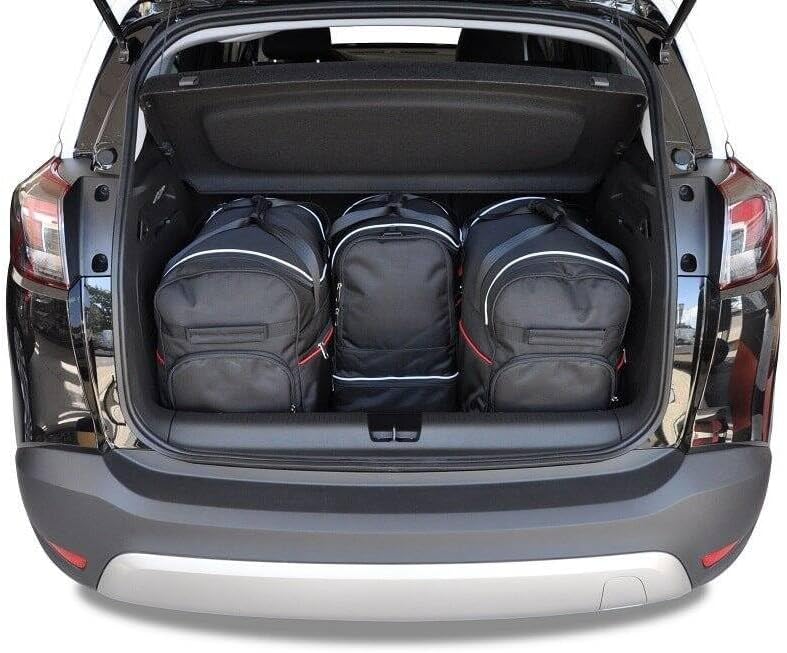 KJUST Dedizierte Kofferraumtaschen 4 STK kompatibel mit OPEL Crossland X I 2017+