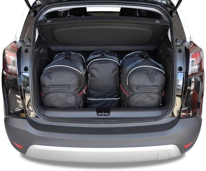 KJUST Dedizierte Kofferraumtaschen 4 STK kompatibel mit OPEL Crossland X I 2017+