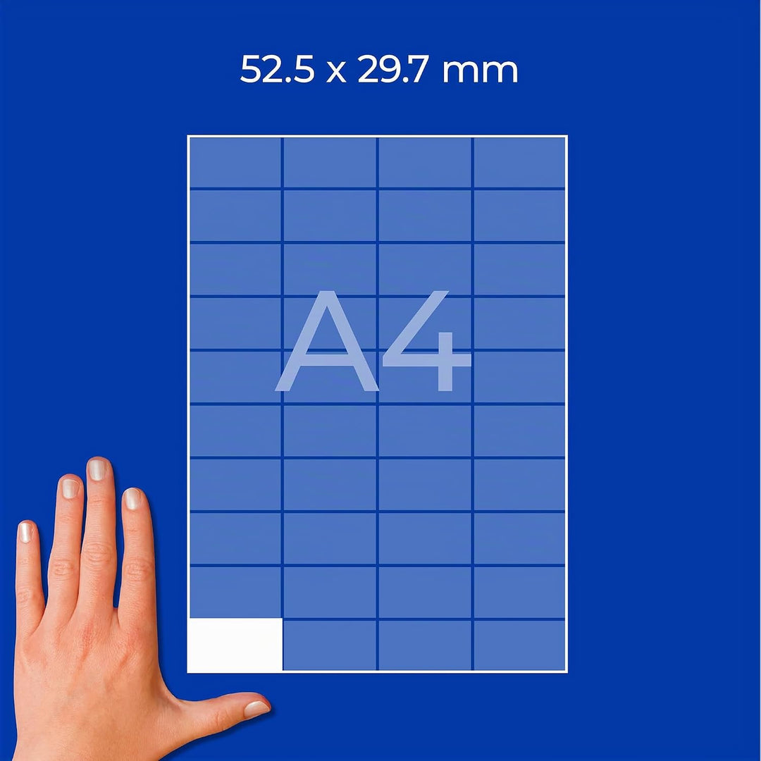 AVERY Zweckform 3651-200 Universal Etiketten (8.000 plus 800 Klebeetiketten extra, 52,5x29,7mm auf A