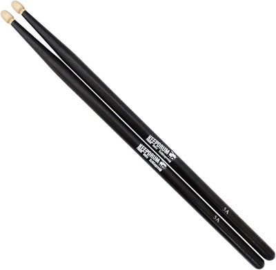 keepdrum 5AB Black Hickory Drumsticks Schwarz 6 Paar