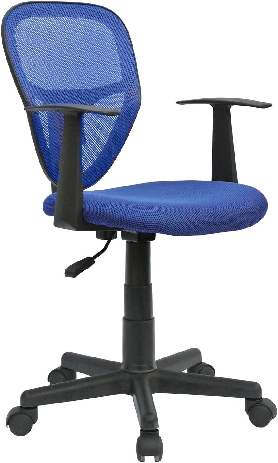 CARO-Möbel Schreibtischstuhl Kinderdrehstuhl Bürostuhl Drehstuhl Studio in blau mit Armlehnen,