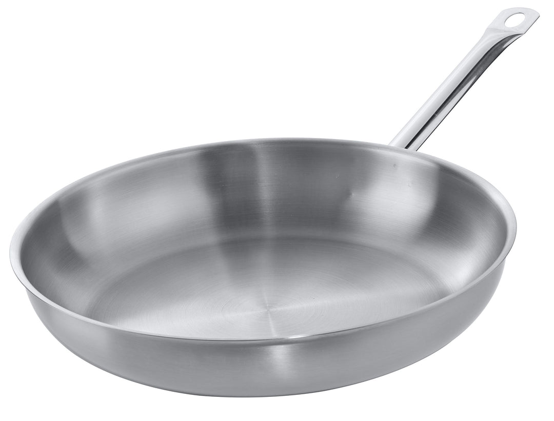 METRO Professional Pfanne unbeschichtet | Ø 32 cm | Edelstahl | Backofengeeignet bis max. 240 °C | a