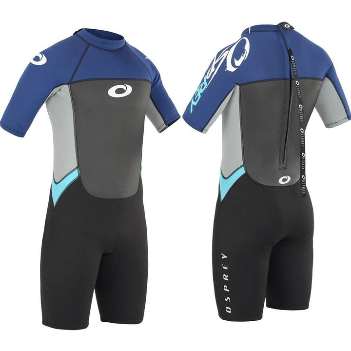 Osprey Herren Origin Shorty 3/2 mm Neoprenanzug Sommer, Herren, Origin Shorty 3/2 mm XL blau / weiss