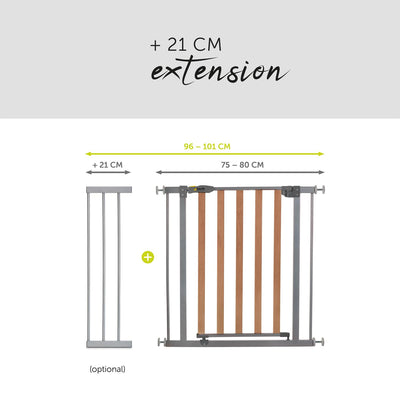 hauck 21cm Verlängerung für hauck Kinderschutzgitter Woodlock, Woodlock 2 & Stop N Safe 2 Silver ohn