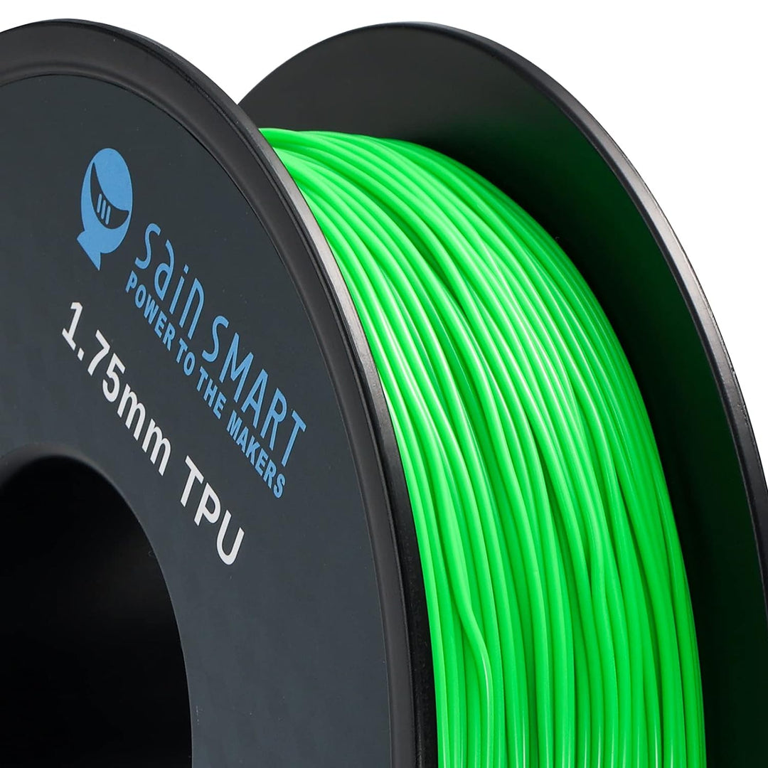 SainSmart flexibles TPU 3D-Druck-Filament, 1,75 mm, 0,8 kg, Massgenauigkeit +/- 0,05 mm (Neongrün),