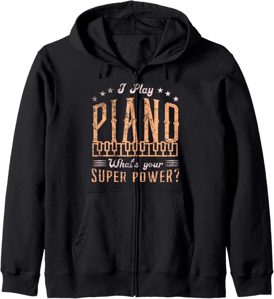 Musikalisches Klaviertempo Super Power Klavier Pianist Kapuzenjacke