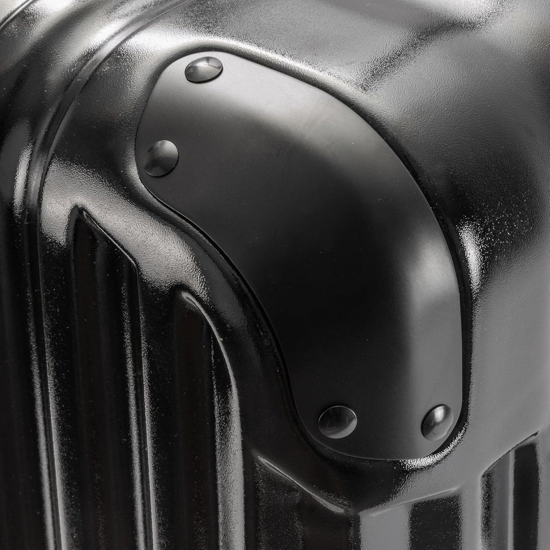 Travelhouse London Koffer Schwarz S-55cm, M-65cm, L-77cm · 3er-Set · Alu Rahmen · Polykarbonat Harts