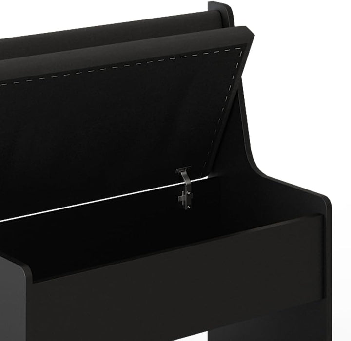 Vicco Esszimmer-Bank Roman, Bank für die Essecke, Schwarz, 76.6 x 41.5 cm Schwarz Bank 77 cm, Schwar