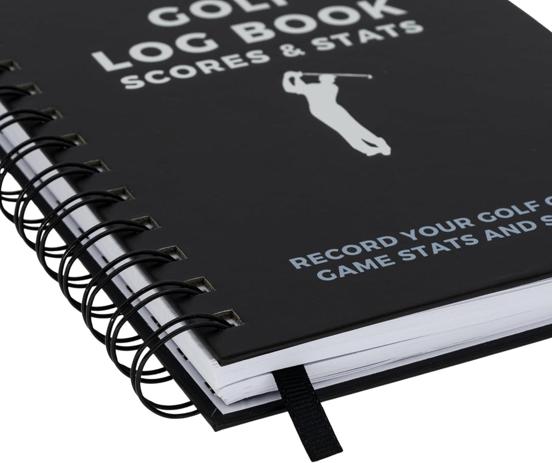 CADDENT GOLF Log Book – Drahtgebundenes Golf-Notizbuch und Golf-Scorecard-Buch – Golf Journal &amp; Logb