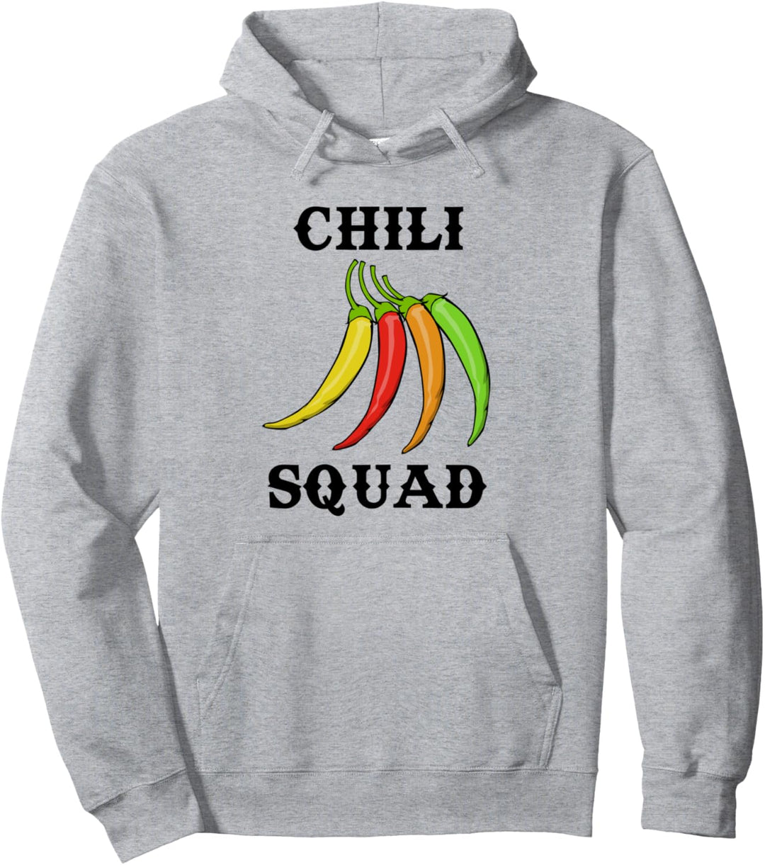 Chili Squad Pepper Jalapeno Scharfes Essen Pullover Hoodie