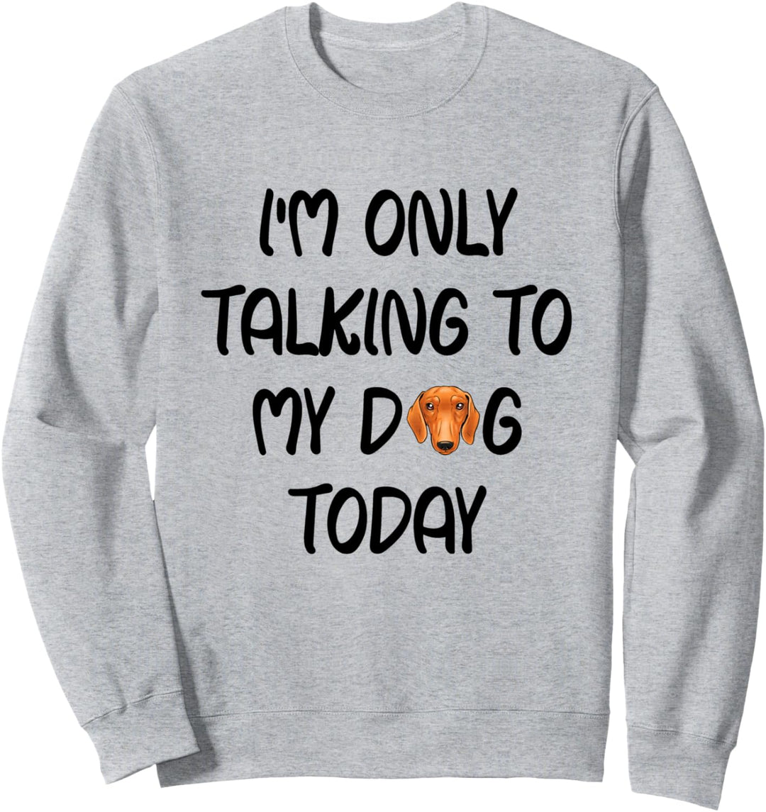 Kurzhaar Dackel Pulli I'm Only Talking To My Dog Today Sweatshirt