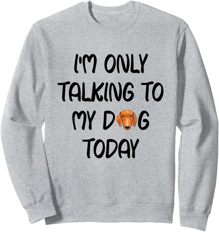 Kurzhaar Dackel Pulli I'm Only Talking To My Dog Today Sweatshirt