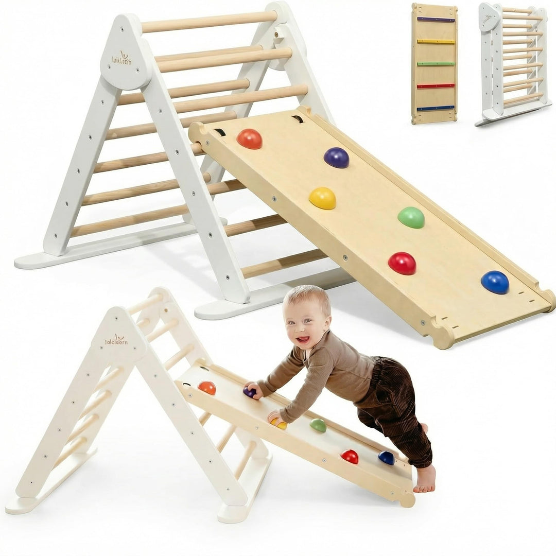 Lululearn® Kletterdreieck [Ultra-SICHER] - Ideal als Klettergerüst Indoor & Outdoor Spielzeug - Klet