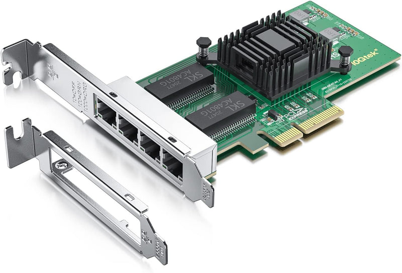 10Gtek® 1000Mbps Gigabit Ethernet Converged Network Adapter (NIC) | mit Intel 350 Chip | Ethernet PC