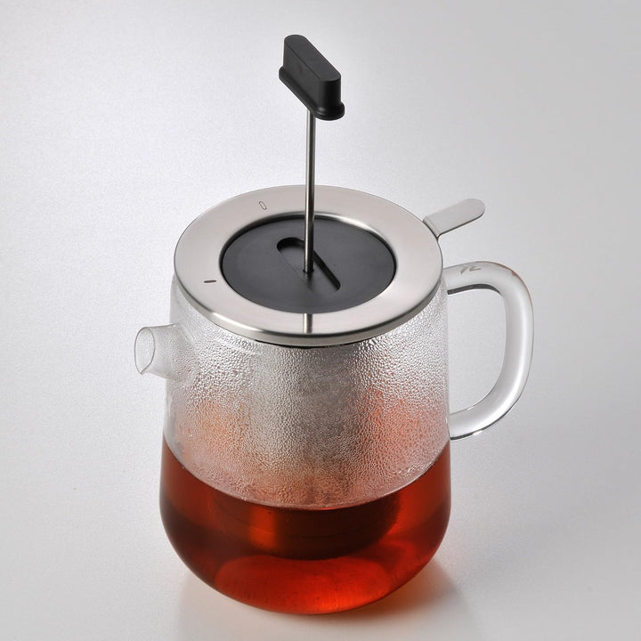 WMF SensiTea Teekanne mit Stövchen Set 3-teilig, Cromargan Edelstahl, Glaskanne 1,3l mit Siebeinsatz