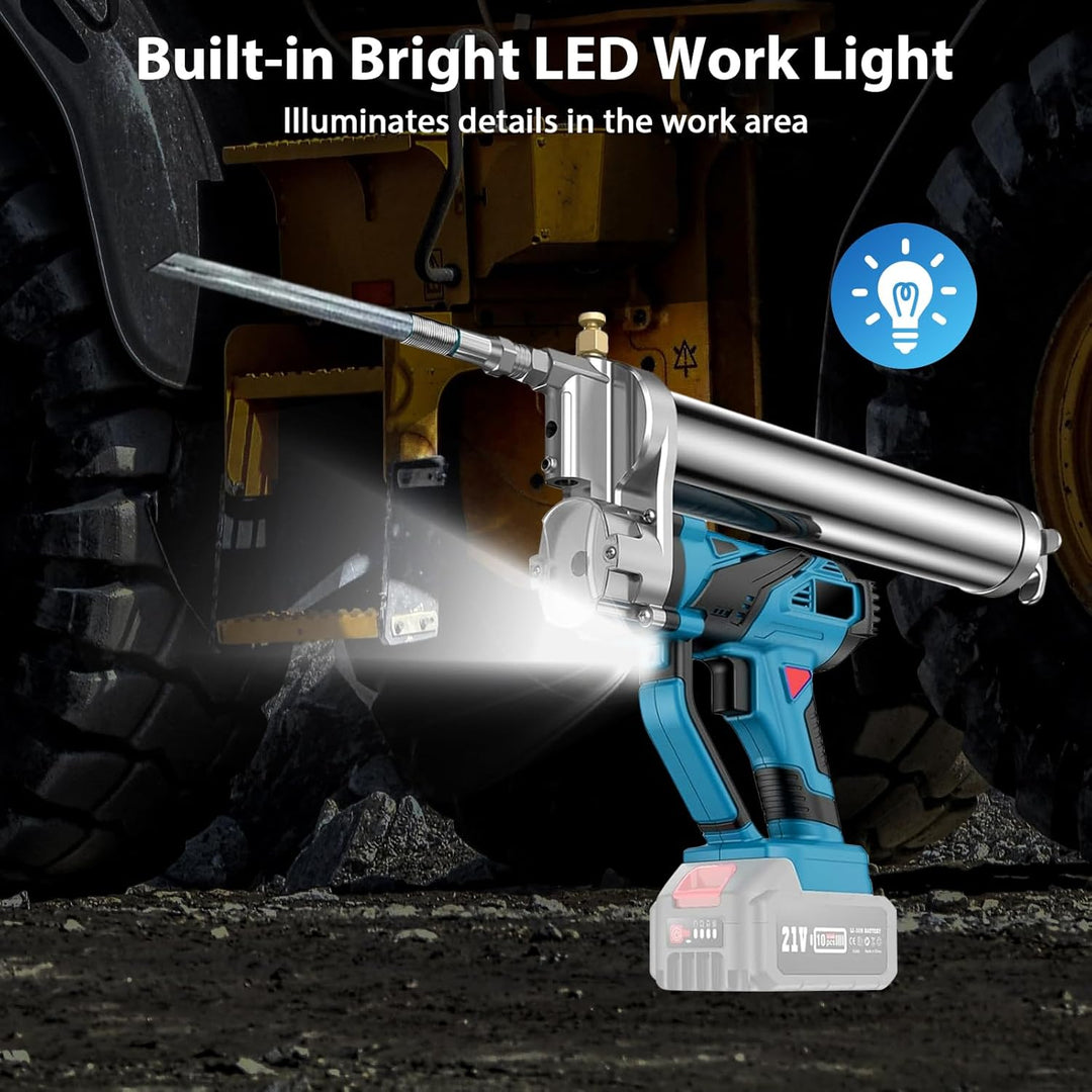 Akku Fettpresse, 10000 PSI Fettpresse Batteriebetrieben Elektrische Fettpresse Kompatibel mit Makita