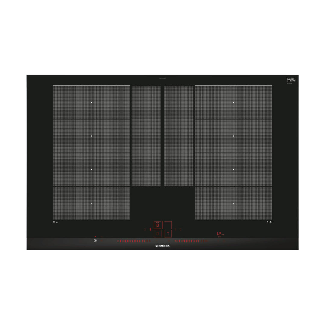 Siemens EX875LYC1E iQ700 Induktions-Kochstelle / Dual LightSlider-Bedienung, Schwarz, 80 centimeters