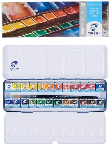 Van Gogh T.20M8624 metal case 24 colors V.G solid watercolor (japan import)