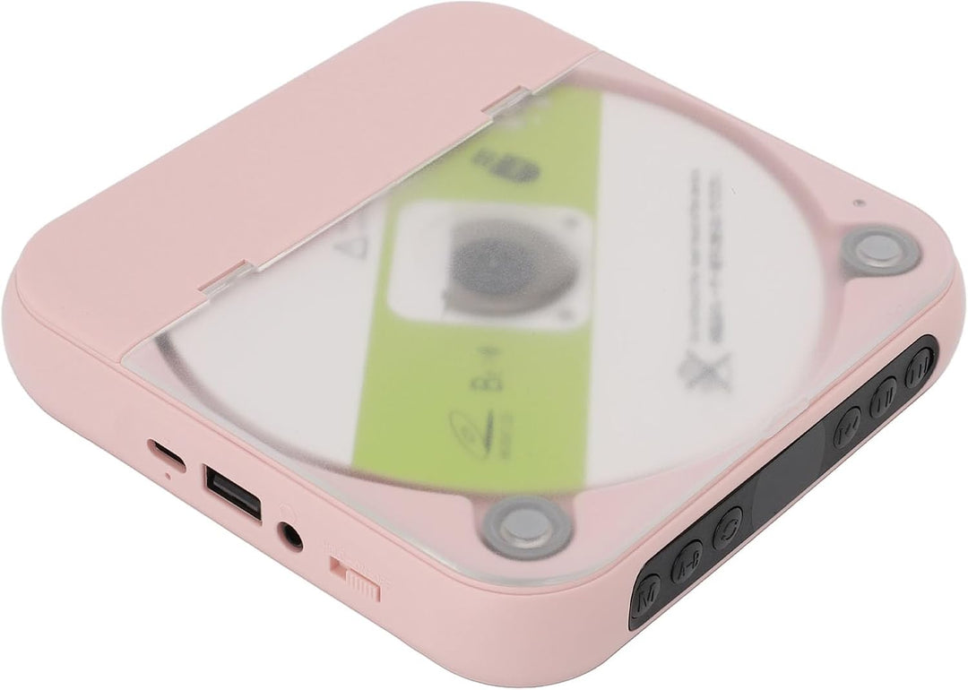 CD Player Tragbarer Bluetooth, Kompakt CD Player mit 2000 mAh Support CD R, CD RW, MP3, WMA, Music P