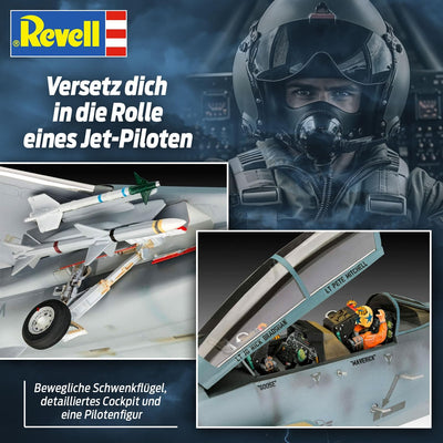 Revell Maverick's F-14A Tomcat “Top Gun” | Authentischer Modellbausatz des Fliegers | Mit bewegliche