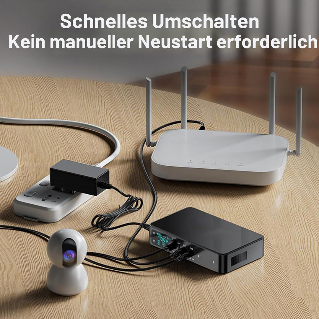 USV-Stromversorgung, Nahtlose Backup-Batterie, USB Typ C 5 V 3,6 A, 18000 MAh, 9 V 2 A 12 V 2 A Ausg