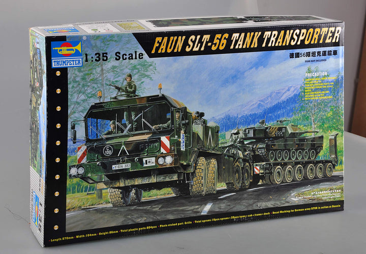 Trumpeter 00203 Modellbausatz FAUN Elefant SLT-56 Panzer-Transporter