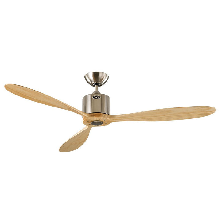 CasaFan Deckenventilator 313247 Aeroplan Eco Massivholz Natur/Satin Chrom
