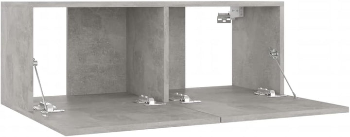 Festnight TV Wandboard Hängend Betongrau TV-Wandschrank Lowboard Hangend Hängeschränke Hänge TV Boar