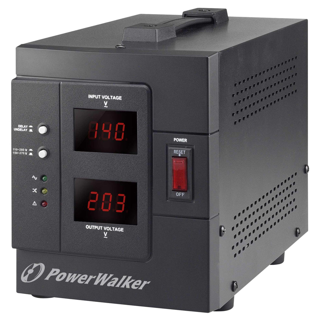 BlueWalker AVR 1500 SIV FR 2AC-Ausgänge 110-280V Schwarz Spannungsregler (AVR 1500SIV)