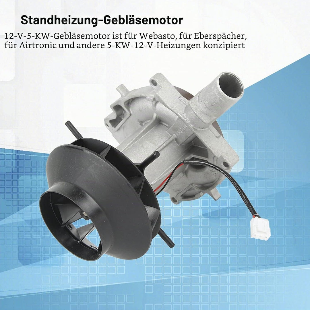 Gebläsemotorbaugruppe, 12V 5KW Gebläsemotor Wärmeableitung Profi Ersatz-Auto-Gebläsemotor für Standh