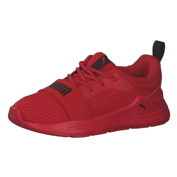 PUMA Unisex Baby Wired Run Ac InfSneaker 19 EU High Risk Red Puma Black, 19 EU High Risk Red Puma Bl