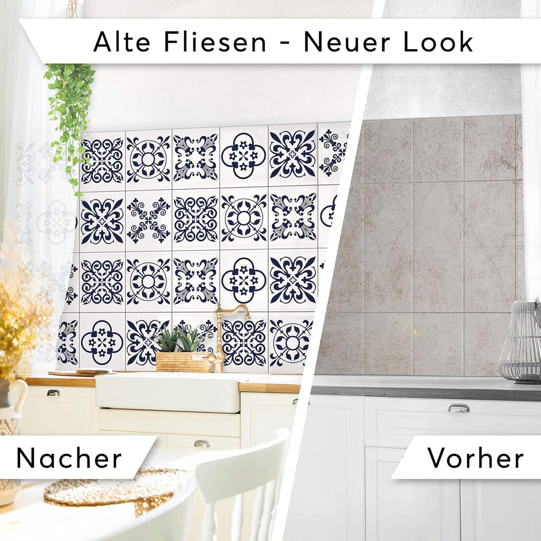 CREATISTO Mosaik Klebefliesen Stickerfliesen Fliesenfolie - Klebefolie Aufkleber für Wand-Fliesen I