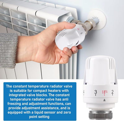 6 Stück Thermostatkopf Heizkörperventil, Thermostatkopf Kühlerthermostat, Smart Kühlerventil Ersatzk