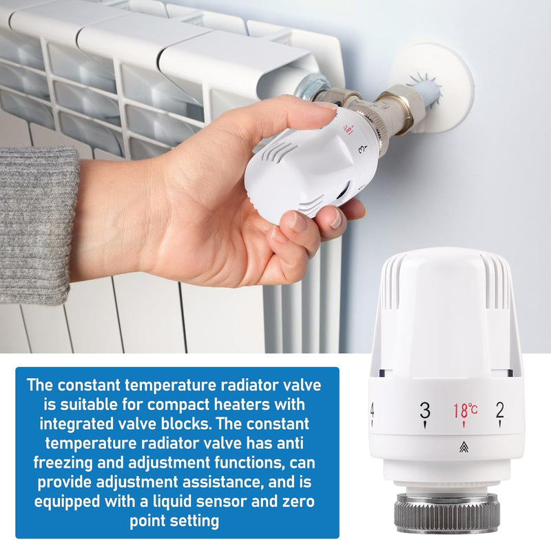 6 Stück Thermostatkopf Heizkörperventil, Thermostatkopf Kühlerthermostat, Smart Kühlerventil Ersatzk