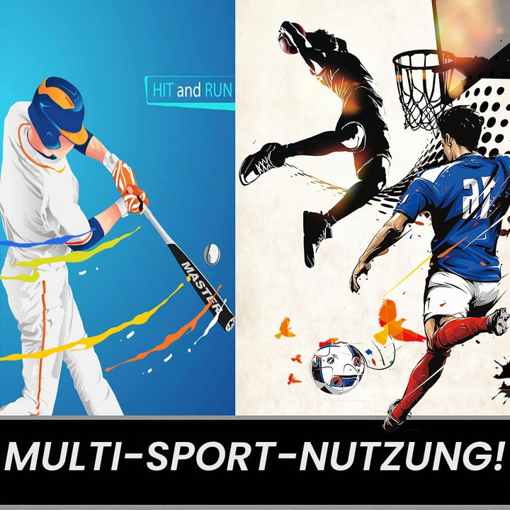 OYE Faltbares Fussball-Trainings-Rebounder-Netz mit verdicktem Rohr und Seil, Fussball-Rückprallnetz