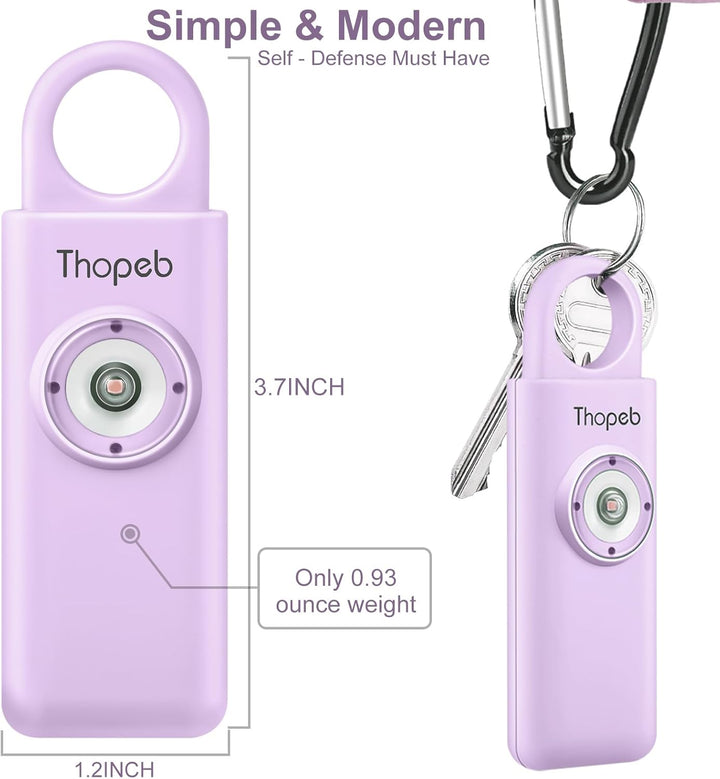 Thopeb® Birdie Persönlicher Sicherheitsalarm für Frauen – Selbstverteidigung Schlüsselanhänger – per