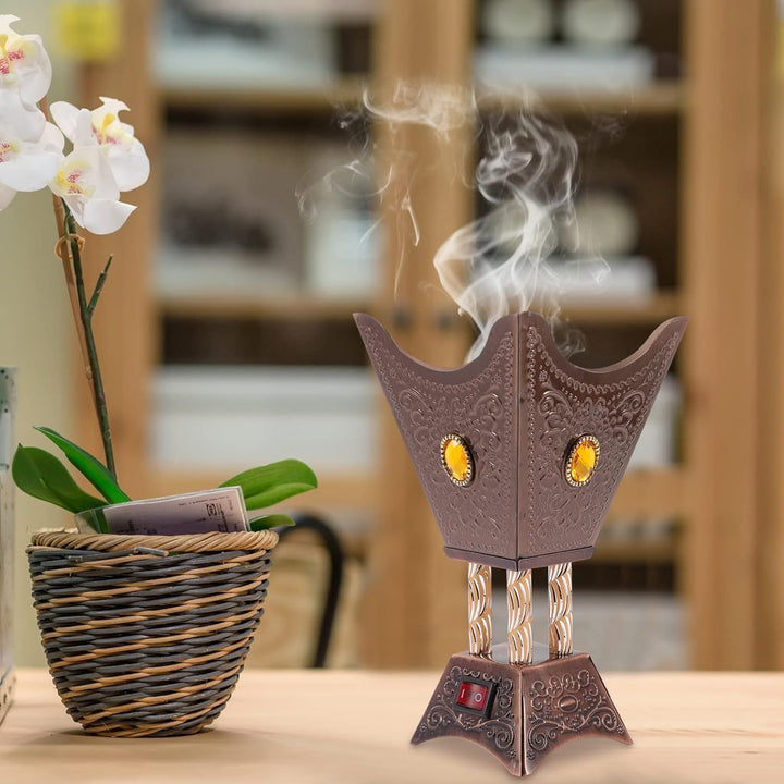 STOBOK Bakhoor Brenner Elektrischer Brenner Oud Weibischsee Brenner - Censerhalter Antiquitäten Bakh